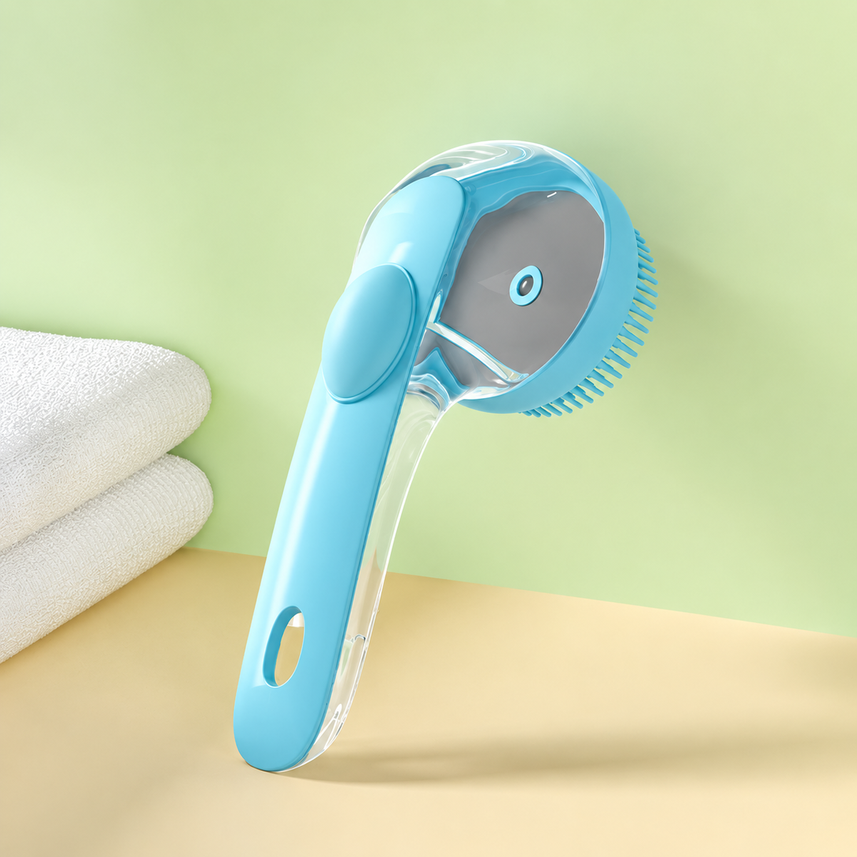 🐱2-in-1 Pet Bath Massage Brush with Shampoo Dispenser🐶