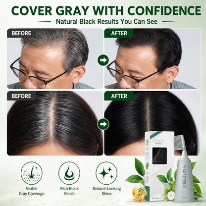 📢📢50% OFF !! ⏰Plant-Based Comb Hair Dye