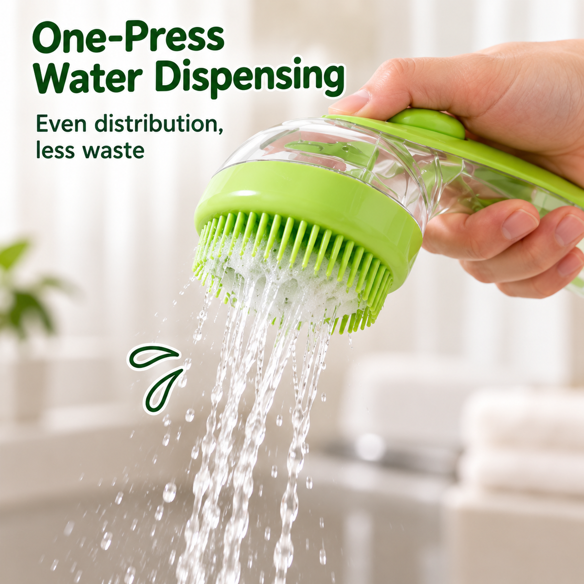 🐱2-in-1 Pet Bath Massage Brush with Shampoo Dispenser🐶