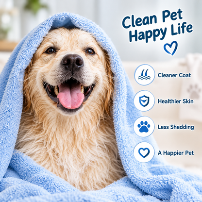 🐱2-in-1 Pet Bath Massage Brush with Shampoo Dispenser🐶