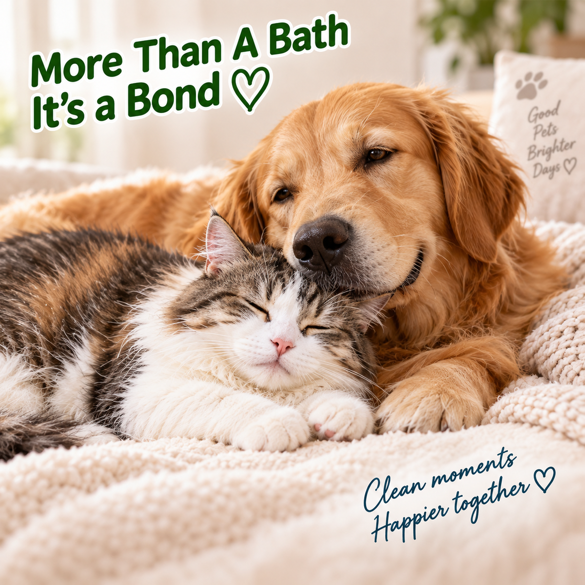 🐱2-in-1 Pet Bath Massage Brush with Shampoo Dispenser🐶