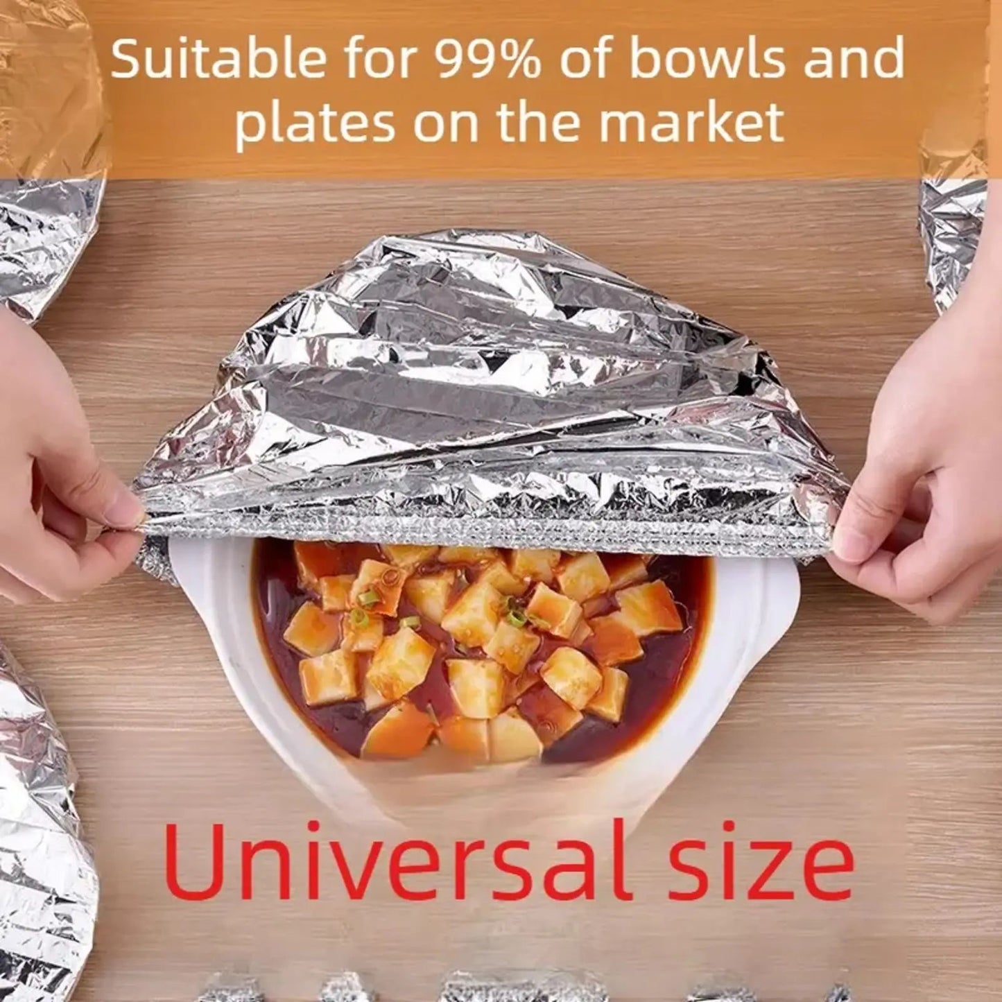 ⏰️Flash-Sale⚡Home dining table & food container aluminum foil heat-retaining cover⚡-YTY5
