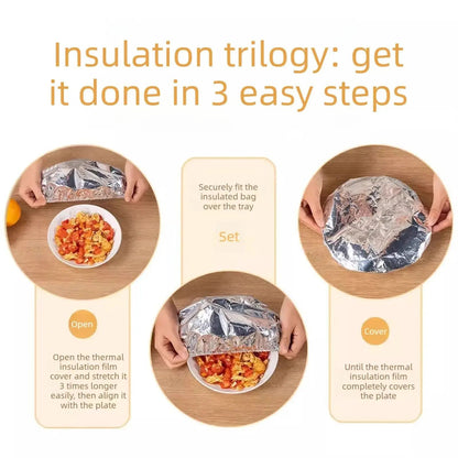 ⏰️Flash-Sale⚡Home dining table & food container aluminum foil heat-retaining cover⚡-YTY5