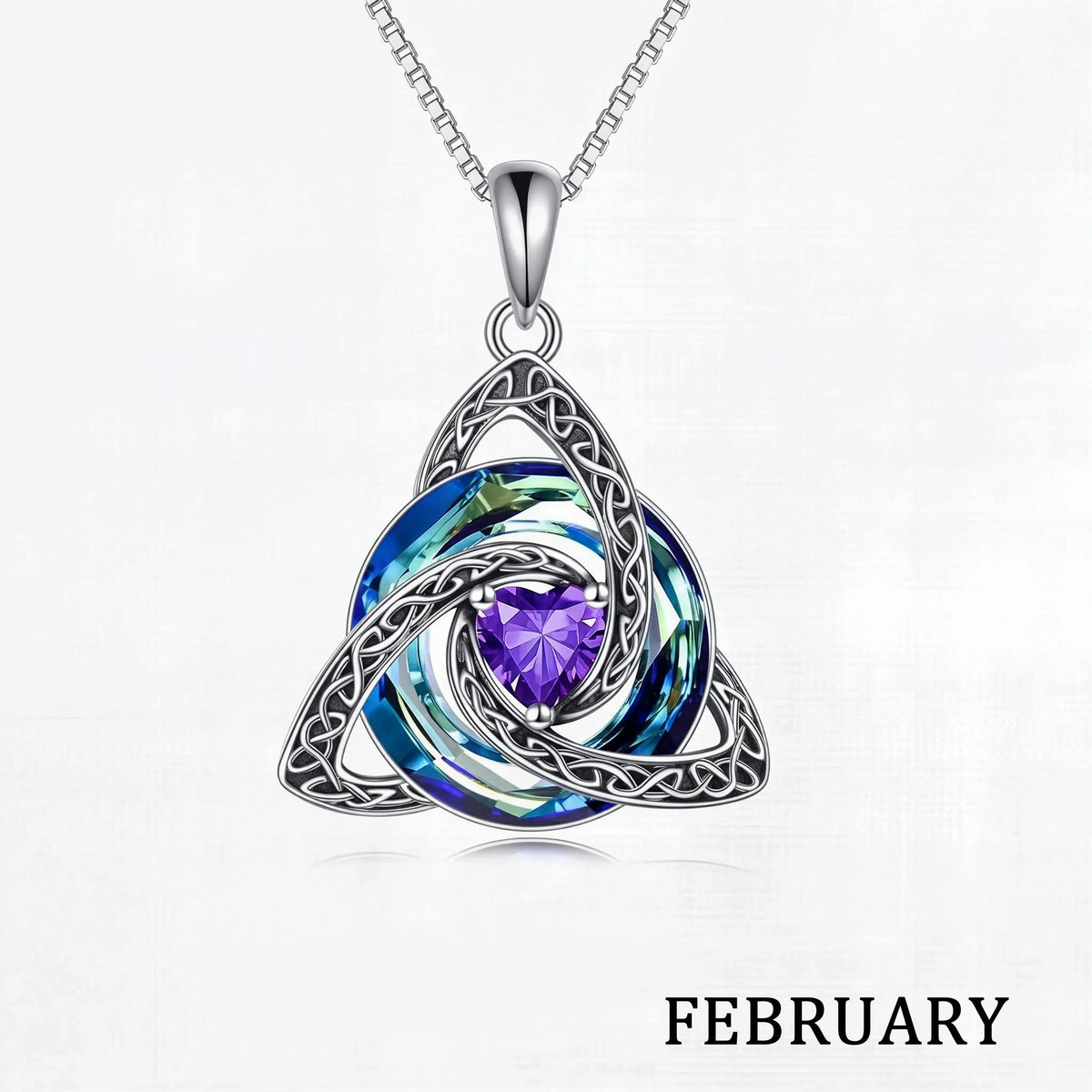 Personalized Celtic Knot Birthstone Necklace 🎁