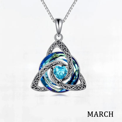 Personalized Celtic Knot Birthstone Necklace 🎁