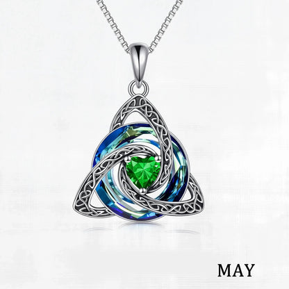 Personalized Celtic Knot Birthstone Necklace 🎁