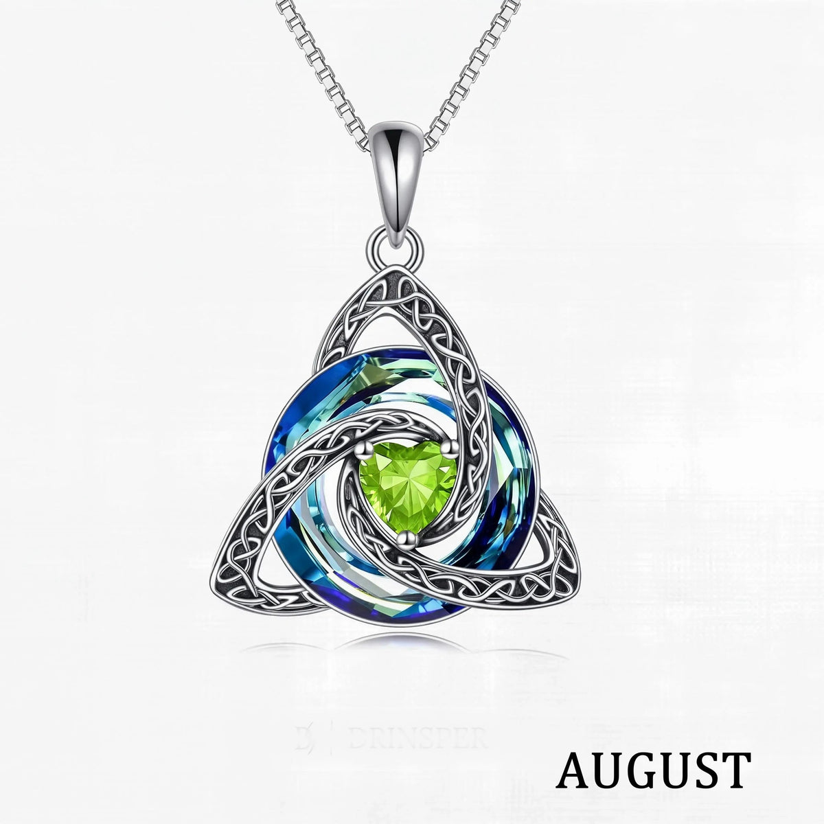 Personalized Celtic Knot Birthstone Necklace 🎁