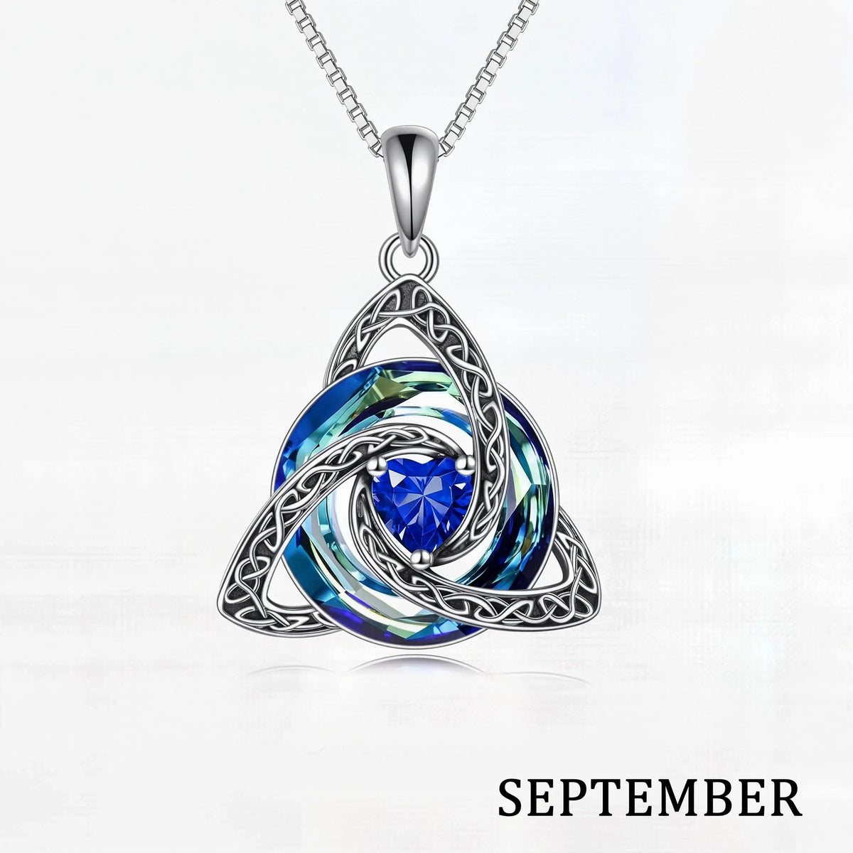 Personalized Celtic Knot Birthstone Necklace 🎁