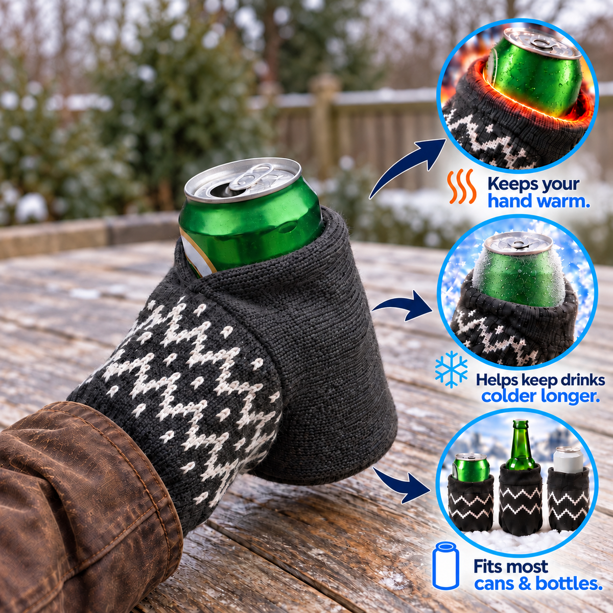 Smart Glove™ - Knitted Drink Holder