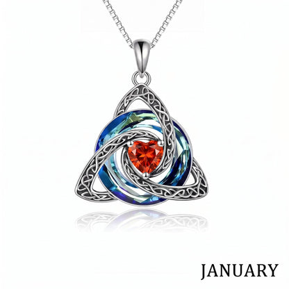Personalized Celtic Knot Birthstone Necklace 🎁