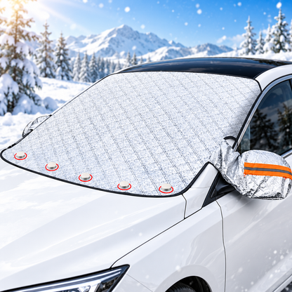 🚗 All-Season Magnetic Windshield Cover — Sun, Frost & Snow Protection