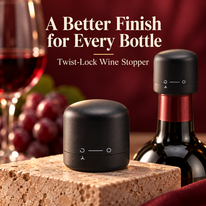 🍷 Mini Vacuum Wine Bottle Stopper – Airtight Freshness Sealer for Wine & Champagne