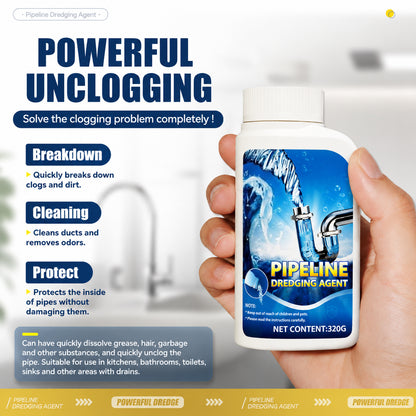 Powerful Pipe Dredging Agent -Dissolve Any Clog. In Minutes✅