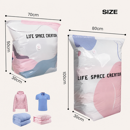 💨 Buy 1 Get 1 Free No-Pump 3D Vacuum Storage Bags