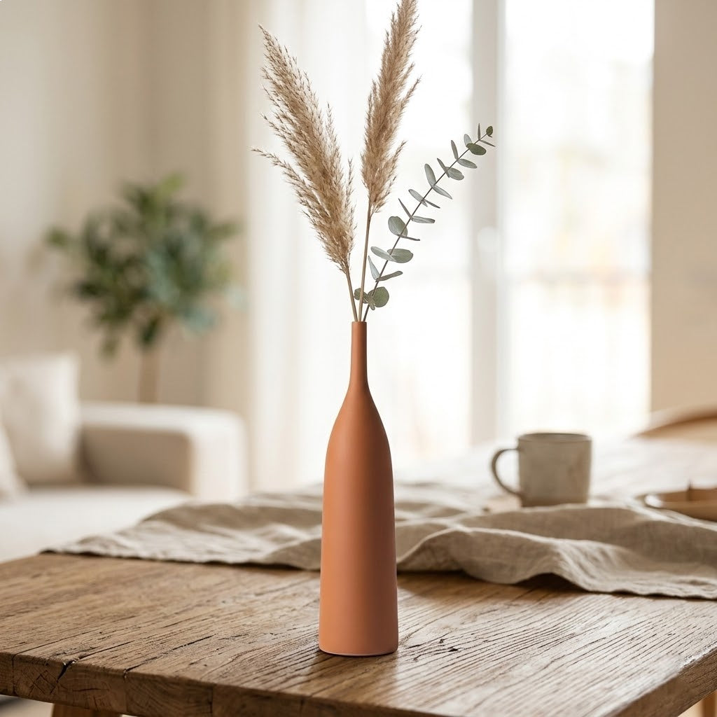 Vintage Brushed Texture Ceramic Vase Collection