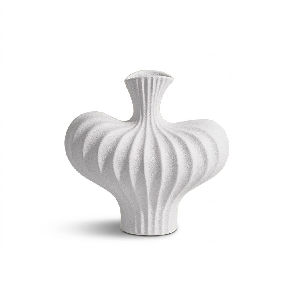 The Serene Contour Textured Vase