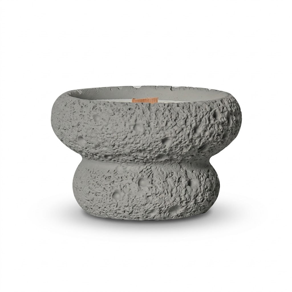 Nordic Concrete Mushroom Candle Holder