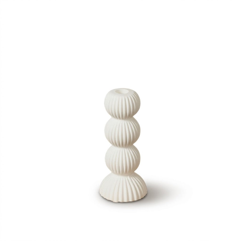 Nordic Fluted Sculptural Candle Holder